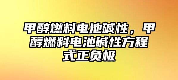 甲醇燃料電池堿性，甲醇燃料電池堿性方程式正負(fù)極