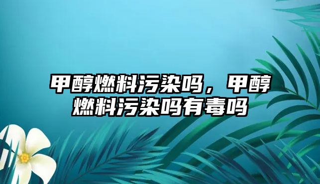 甲醇燃料污染嗎，甲醇燃料污染嗎有毒嗎