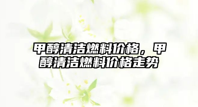 甲醇清潔燃料價格，甲醇清潔燃料價格走勢