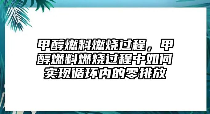 甲醇燃料燃燒過程，甲醇燃料燃燒過程中如何實現(xiàn)循環(huán)內(nèi)的零排放