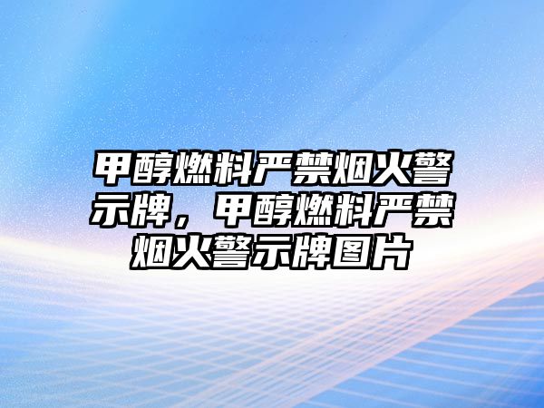 甲醇燃料嚴(yán)禁煙火警示牌，甲醇燃料嚴(yán)禁煙火警示牌圖片