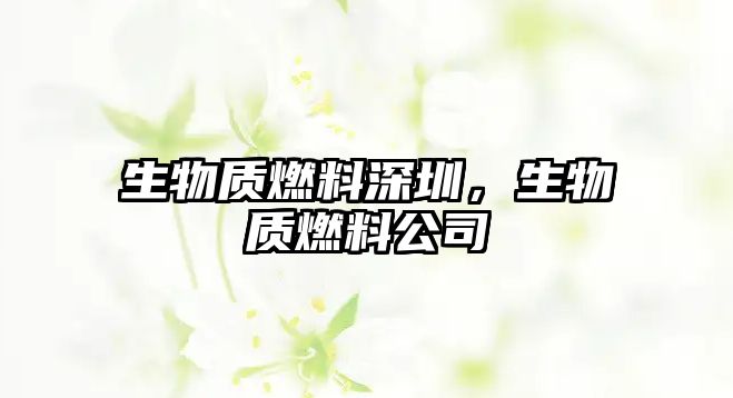 生物質(zhì)燃料深圳，生物質(zhì)燃料公司