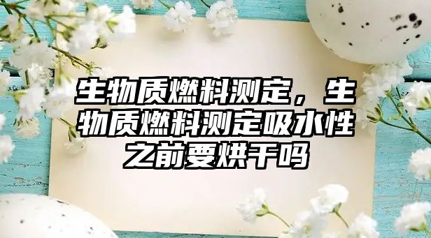 生物質(zhì)燃料測定，生物質(zhì)燃料測定吸水性之前要烘干嗎