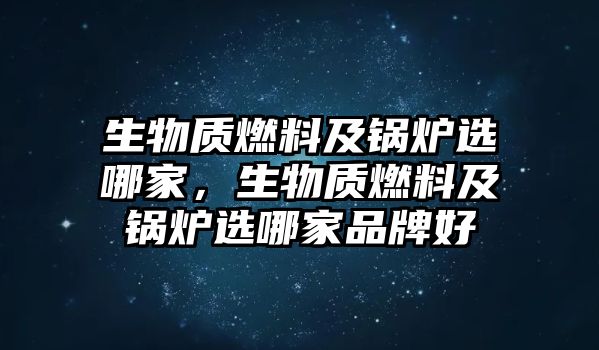 生物質(zhì)燃料及鍋爐選哪家，生物質(zhì)燃料及鍋爐選哪家品牌好