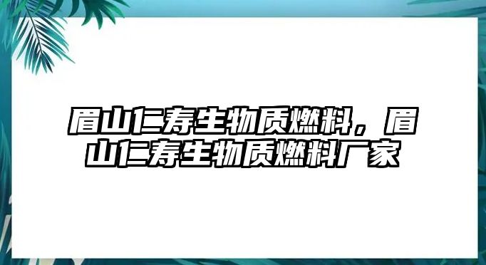 眉山仁壽生物質(zhì)燃料，眉山仁壽生物質(zhì)燃料廠家