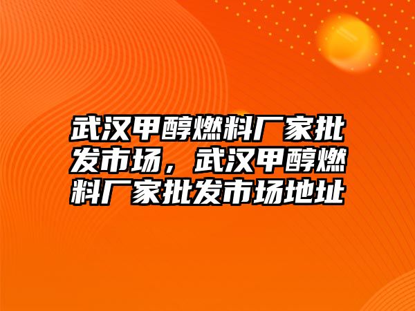 武漢甲醇燃料廠家批發(fā)市場，武漢甲醇燃料廠家批發(fā)市場地址