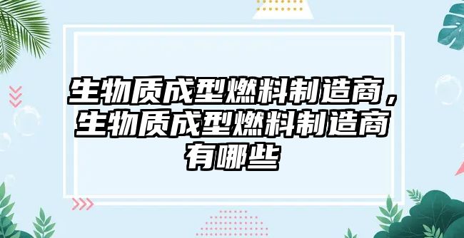 生物質(zhì)成型燃料制造商，生物質(zhì)成型燃料制造商有哪些