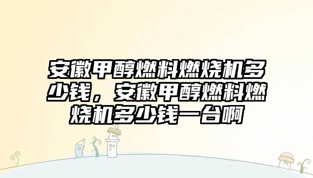 安徽甲醇燃料燃燒機多少錢，安徽甲醇燃料燃燒機多少錢一臺啊