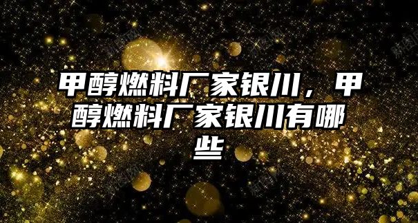 甲醇燃料廠家銀川，甲醇燃料廠家銀川有哪些