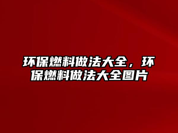 環(huán)保燃料做法大全，環(huán)保燃料做法大全圖片