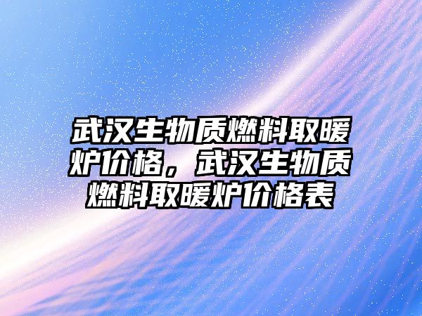 武漢生物質(zhì)燃料取暖爐價格，武漢生物質(zhì)燃料取暖爐價格表