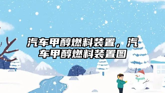 汽車甲醇燃料裝置，汽車甲醇燃料裝置圖