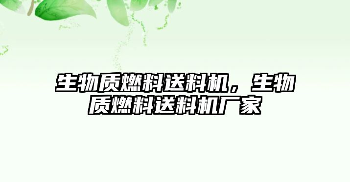 生物質燃料送料機，生物質燃料送料機廠家