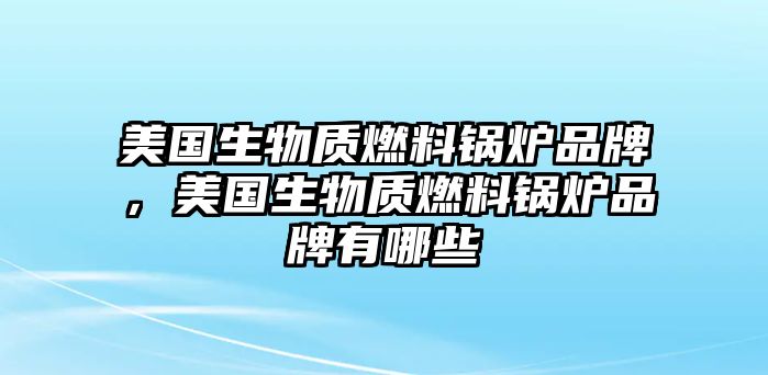 美國生物質(zhì)燃料鍋爐品牌，美國生物質(zhì)燃料鍋爐品牌有哪些