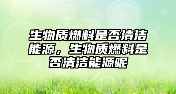 生物質燃料是否清潔能源，生物質燃料是否清潔能源呢