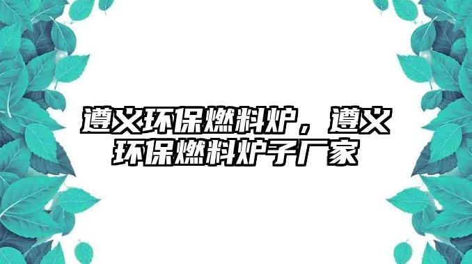 遵義環(huán)保燃料爐，遵義環(huán)保燃料爐子廠家