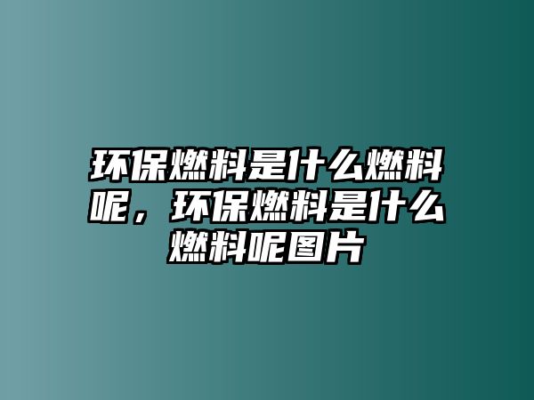 環(huán)保燃料是什么燃料呢，環(huán)保燃料是什么燃料呢圖片