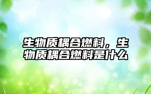 生物質(zhì)耦合燃料，生物質(zhì)耦合燃料是什么