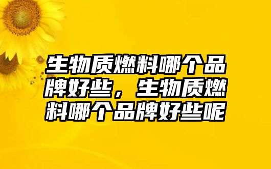 生物質(zhì)燃料哪個(gè)品牌好些，生物質(zhì)燃料哪個(gè)品牌好些呢