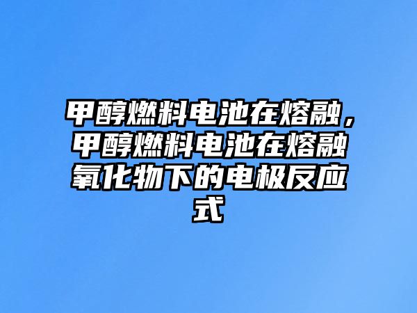 甲醇燃料電池在熔融，甲醇燃料電池在熔融氧化物下的電極反應(yīng)式