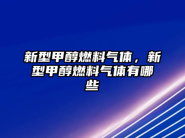 新型甲醇燃料氣體，新型甲醇燃料氣體有哪些