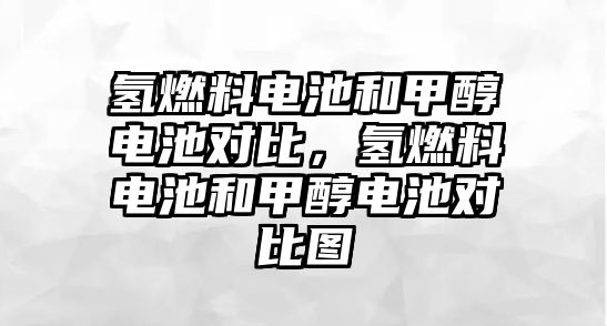 氫燃料電池和甲醇電池對比，氫燃料電池和甲醇電池對比圖