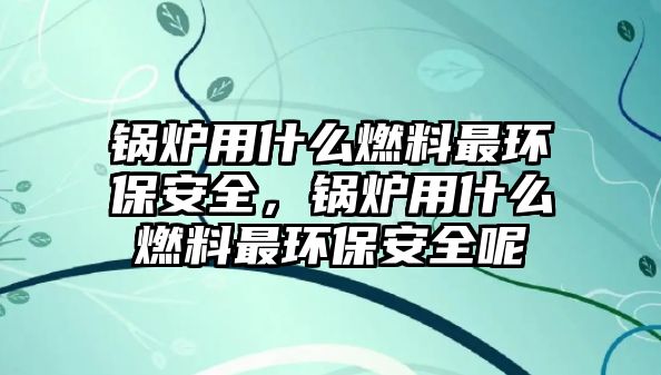 鍋爐用什么燃料最環(huán)保安全，鍋爐用什么燃料最環(huán)保安全呢