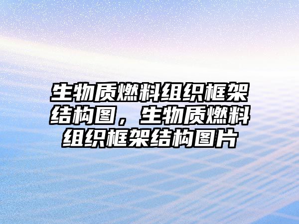 生物質(zhì)燃料組織框架結(jié)構(gòu)圖，生物質(zhì)燃料組織框架結(jié)構(gòu)圖片