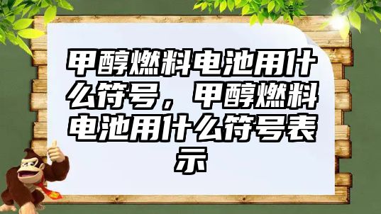 甲醇燃料電池用什么符號，甲醇燃料電池用什么符號表示