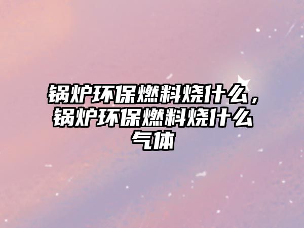 鍋爐環(huán)保燃料燒什么，鍋爐環(huán)保燃料燒什么氣體