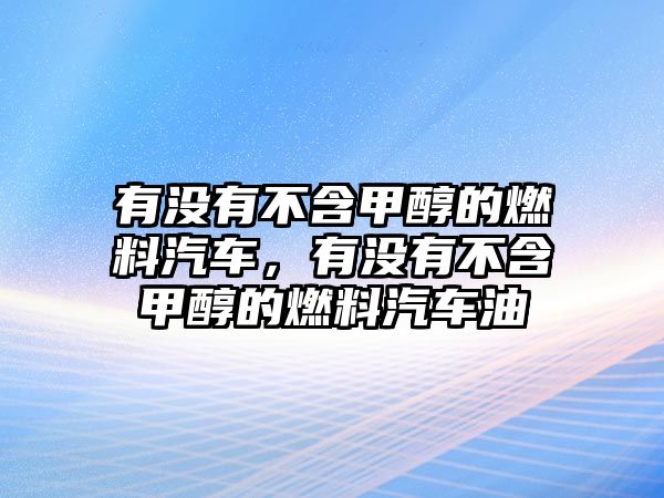 有沒(méi)有不含甲醇的燃料汽車，有沒(méi)有不含甲醇的燃料汽車油