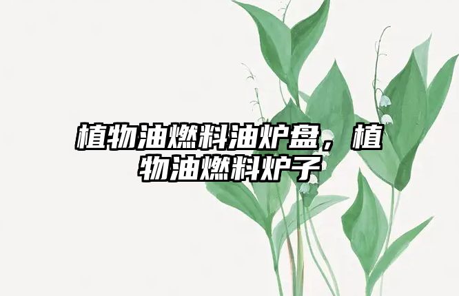 植物油燃料油爐盤，植物油燃料爐子