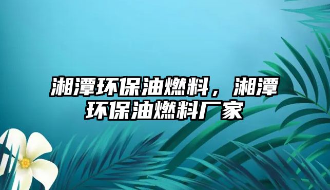 湘潭環(huán)保油燃料，湘潭環(huán)保油燃料廠家