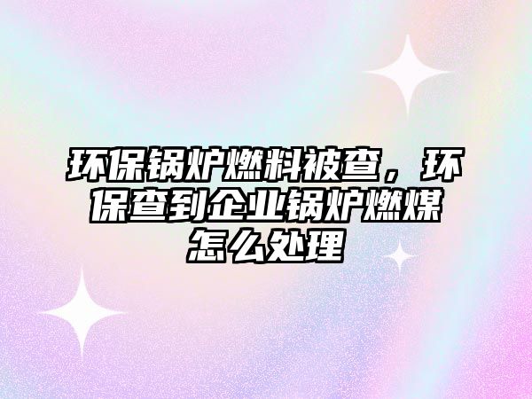 環(huán)保鍋爐燃料被查，環(huán)保查到企業(yè)鍋爐燃煤怎么處理