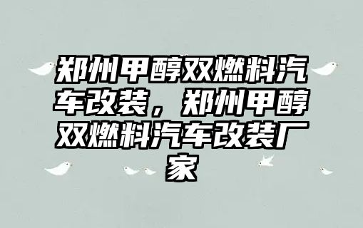 鄭州甲醇雙燃料汽車改裝，鄭州甲醇雙燃料汽車改裝廠家