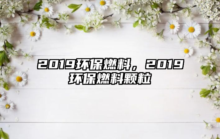 2019環(huán)保燃料，2019環(huán)保燃料顆粒