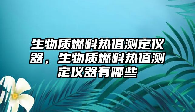 生物質(zhì)燃料熱值測定儀器，生物質(zhì)燃料熱值測定儀器有哪些