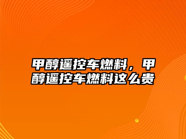 甲醇遙控車燃料，甲醇遙控車燃料這么貴