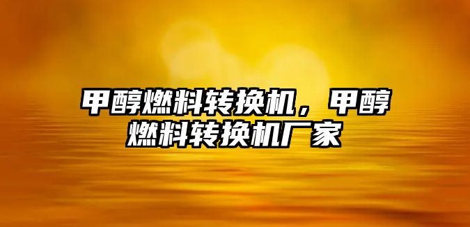 甲醇燃料轉換機，甲醇燃料轉換機廠家