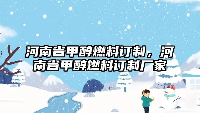 河南省甲醇燃料訂制，河南省甲醇燃料訂制廠家