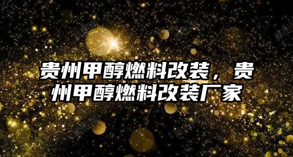 貴州甲醇燃料改裝，貴州甲醇燃料改裝廠家