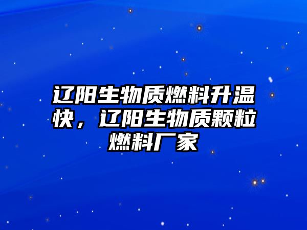 遼陽生物質(zhì)燃料升溫快，遼陽生物質(zhì)顆粒燃料廠家