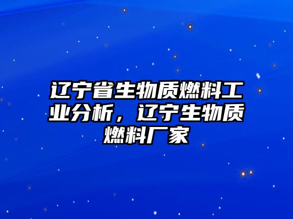 遼寧省生物質(zhì)燃料工業(yè)分析，遼寧生物質(zhì)燃料廠家