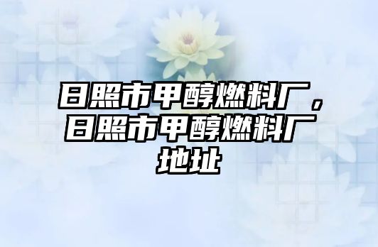 日照市甲醇燃料廠，日照市甲醇燃料廠地址