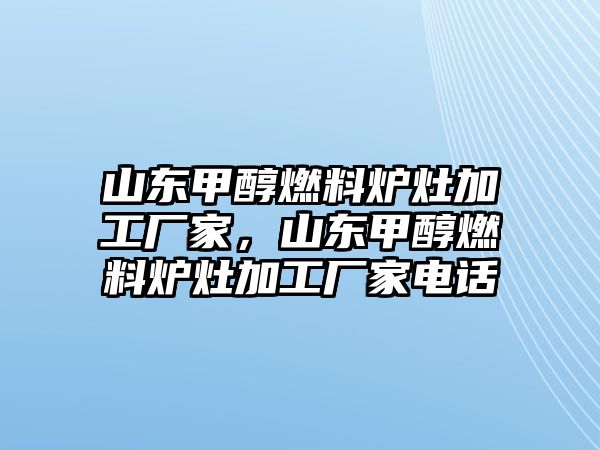 山東甲醇燃料爐灶加工廠家，山東甲醇燃料爐灶加工廠家電話