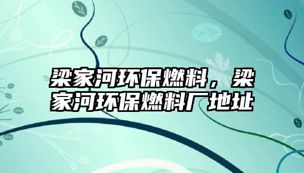 梁家河環(huán)保燃料，梁家河環(huán)保燃料廠地址