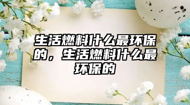 生活燃料什么最環(huán)保的，生活燃料什么最環(huán)保的