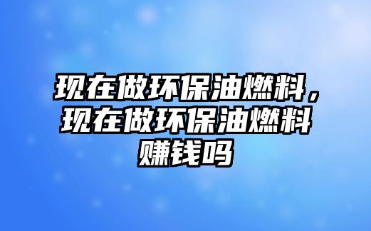 現(xiàn)在做環(huán)保油燃料，現(xiàn)在做環(huán)保油燃料賺錢嗎