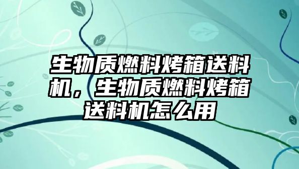 生物質(zhì)燃料烤箱送料機(jī)，生物質(zhì)燃料烤箱送料機(jī)怎么用