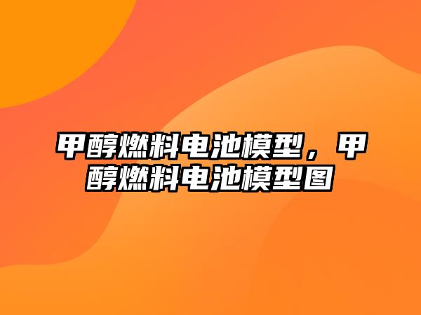 甲醇燃料電池模型，甲醇燃料電池模型圖